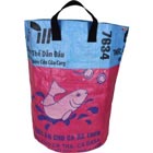 Recycled Square Laundry Bin - Light Blue Pink