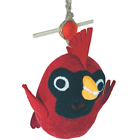 Wool Felt Birdhouse - Baby Cardinal