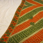 Vintage Sari Throw - Contrasting Stripes