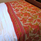 Kantha Blanket - Coral Blooms