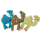 Holiday Caravan Camel Ornaments - Assorted Colors