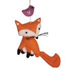 Hand-Felted Fox Ornament
