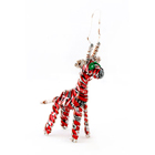 Recycled Pop Can Giraffe Ornament