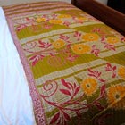 Sari Throw - Green Squared