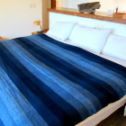 Alpaca Throw Blanket - Pacific Blue