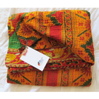 Kantha Throw - Red Green Tribal