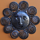 Spiral Sun Haitian Wall Art